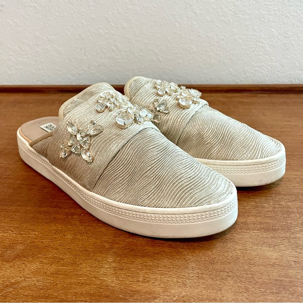 SOLDBadgley Mischka Seline Embelished Mule Slide Sneaker Size 9 - Picture 3 of 15